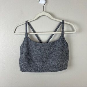 Vuori Long Line Elevation Bra Heather Grey